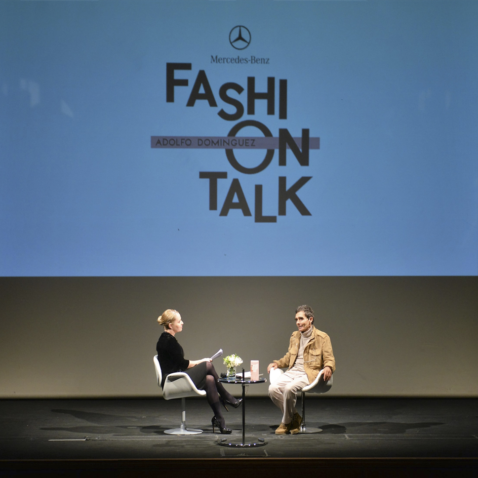 Mercedes Benz MB fashion Talk Adolfo dominguez quieromoda